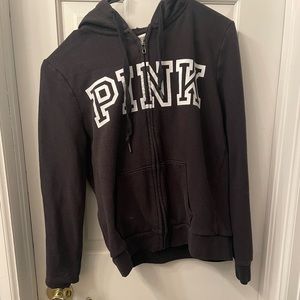Black long sleeve zip up